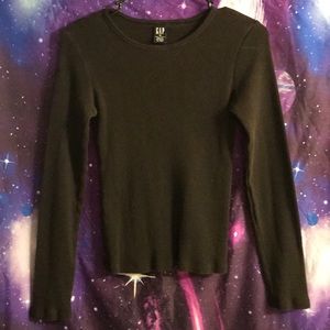 Black GAP Thermal Long Sleeve Medium Shirt